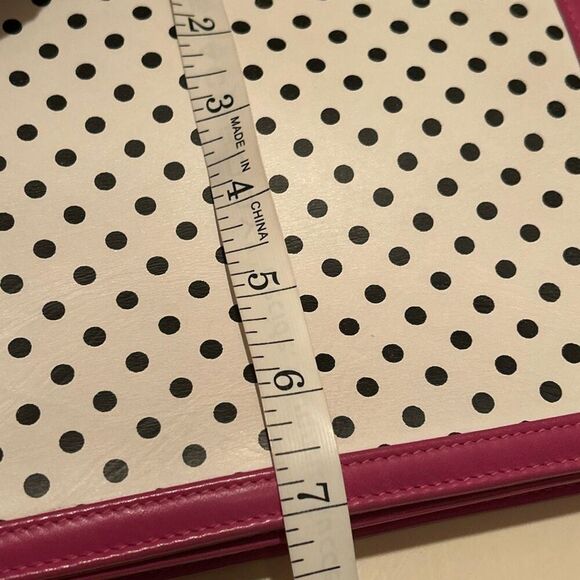 Valentino Garavani Black & White Polka Dot Crossbody Bag Purse Pink Trim Preppy - Picture 12 of 13